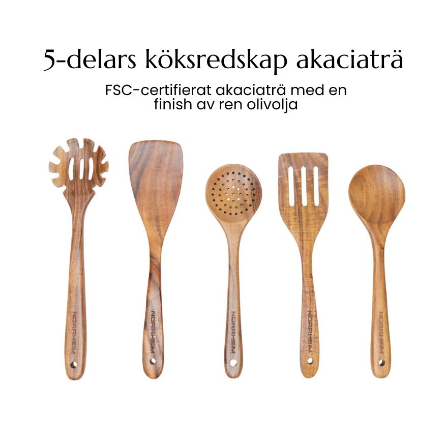 Norrheim™ – Köksredskap i FSC-certifierat Akaciaträ